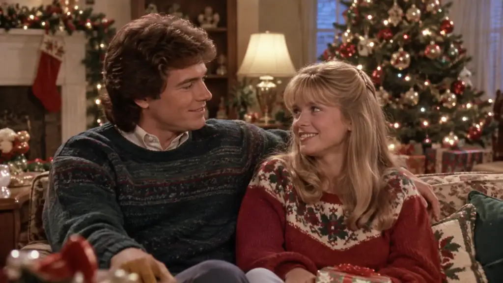 Christopher Knight and Jennifer Runyon in A Very Brady Christmas