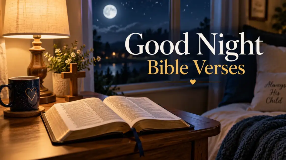 Good night verses in the Bible for peaceful sleep