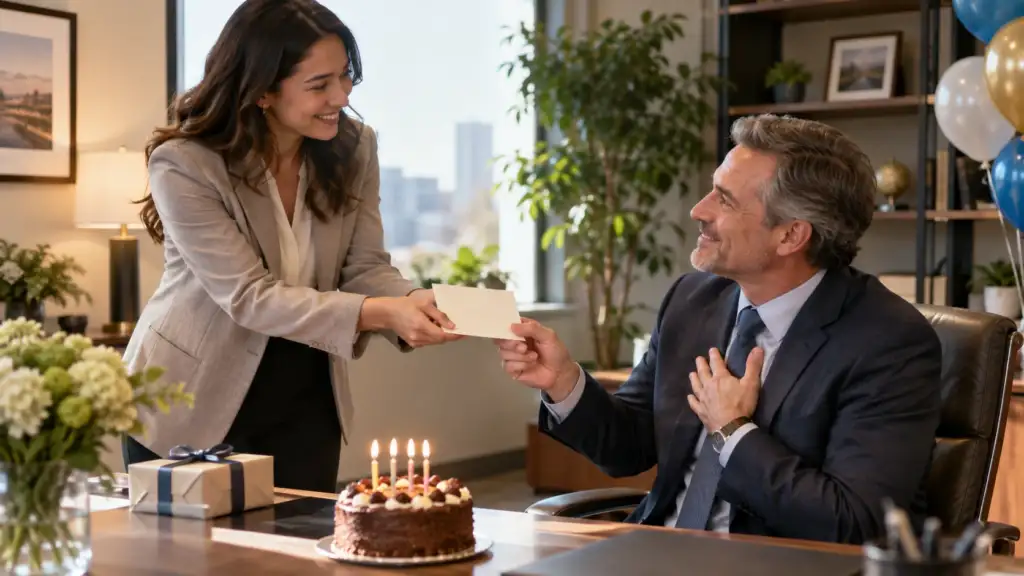 Heartfelt birthday message for boss from an employee