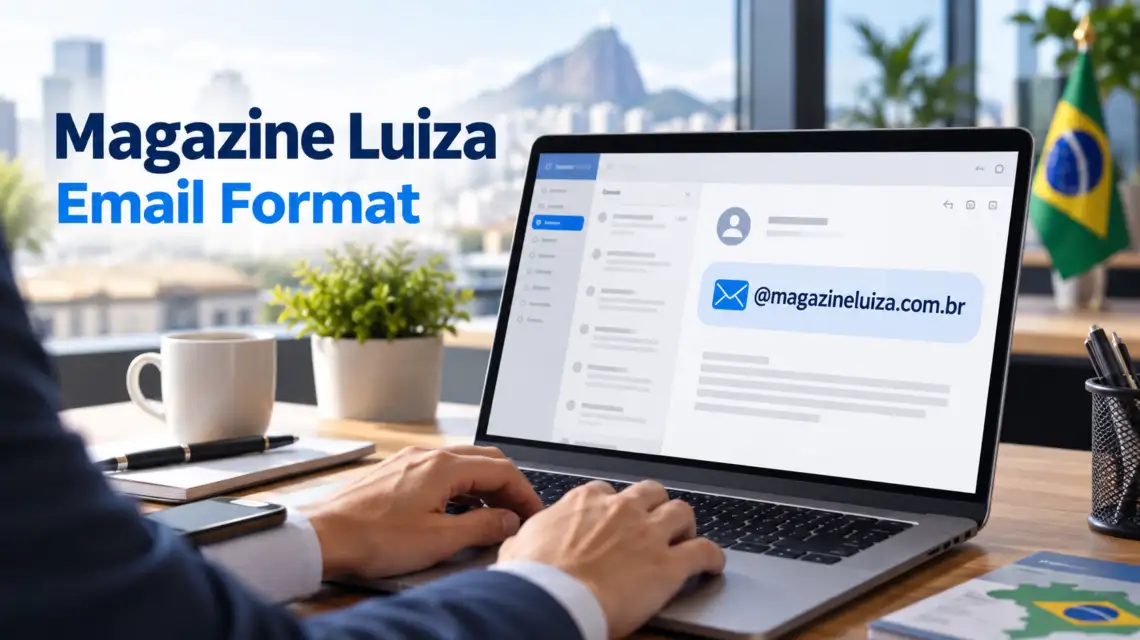 Magazine Luiza com BR email format and corporate email pattern