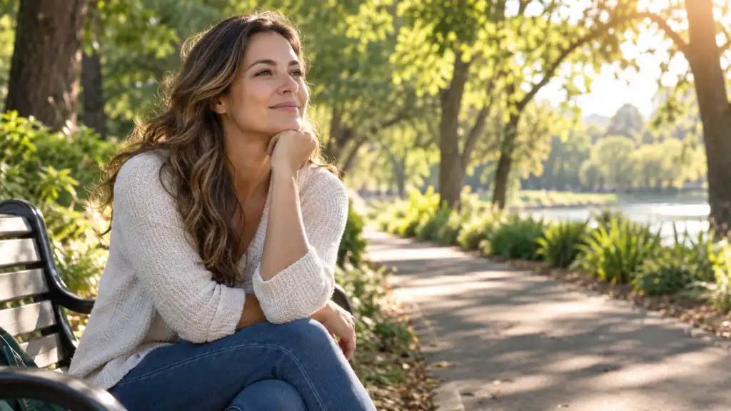 Positive Thursday motivation with a peaceful outdoor mindset reset