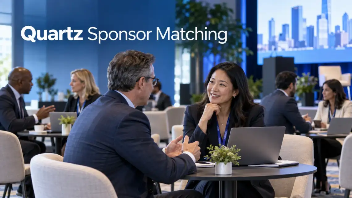 Quartz Events sponsor matching companies connecting sponsors with business executives