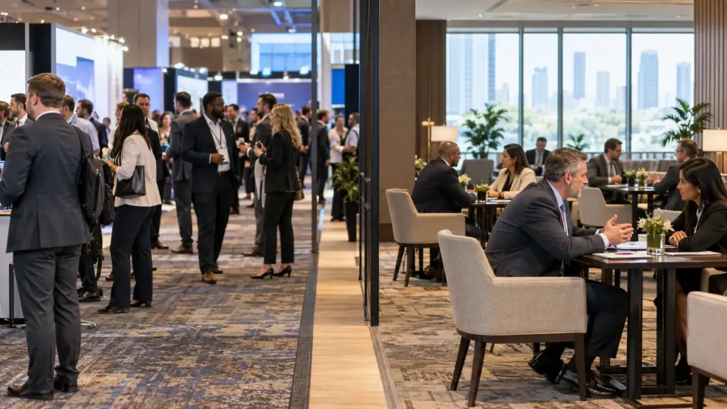 Quartz meeting-based events compared with traditional event sponsorship networking