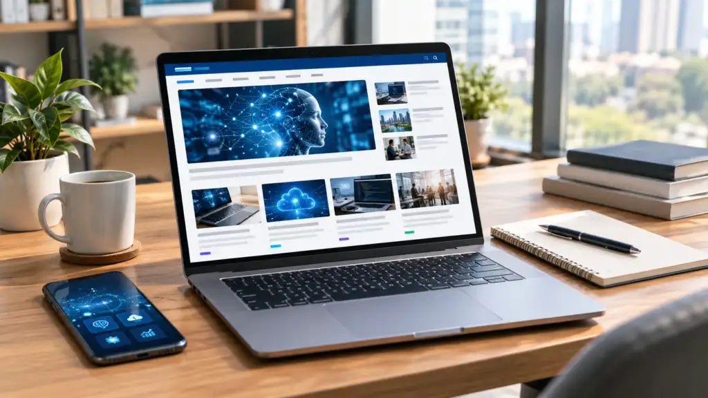 TechTrendery website showing technology publication content