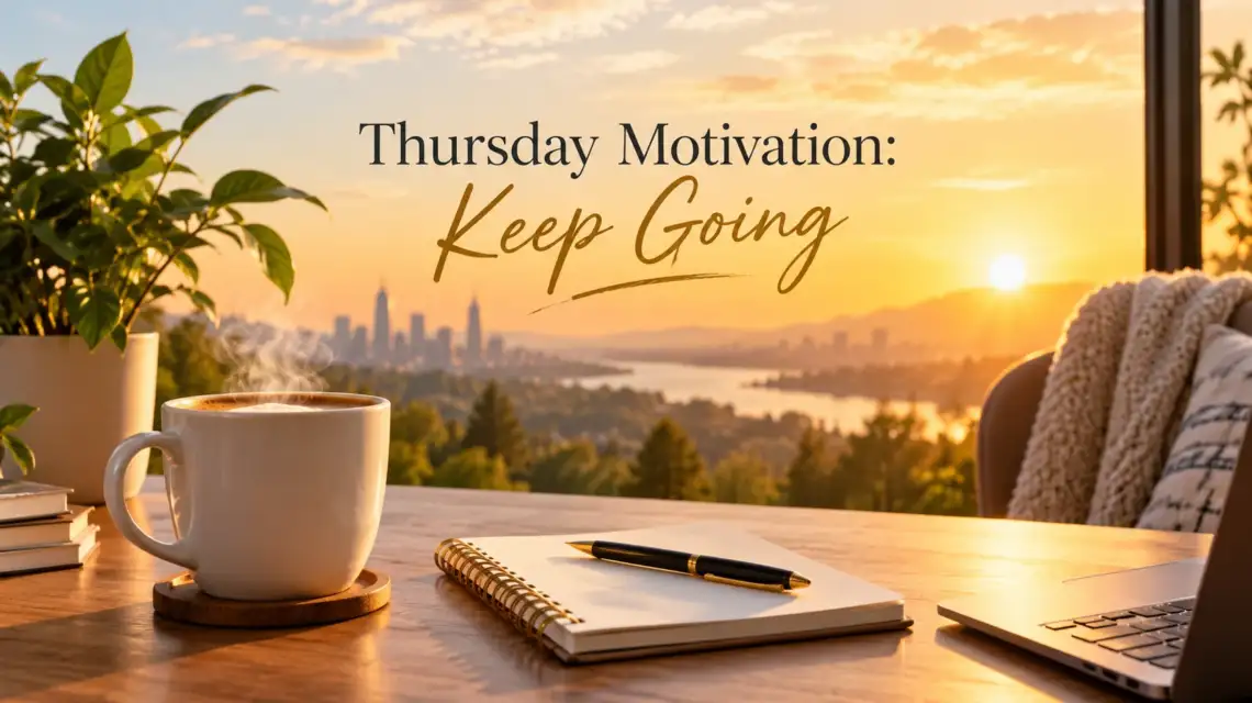 Thursday motivation keep going inspirational graphic