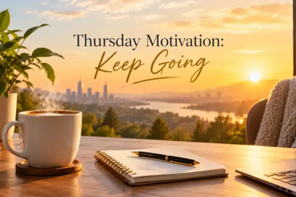 Thursday motivation keep going inspirational graphic